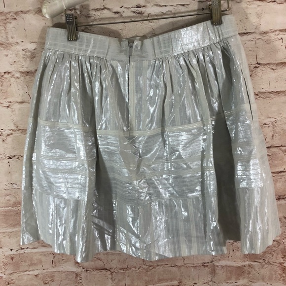 NWT 1. State Metallic Pleated Mini Skirt - Picture 4 of 8